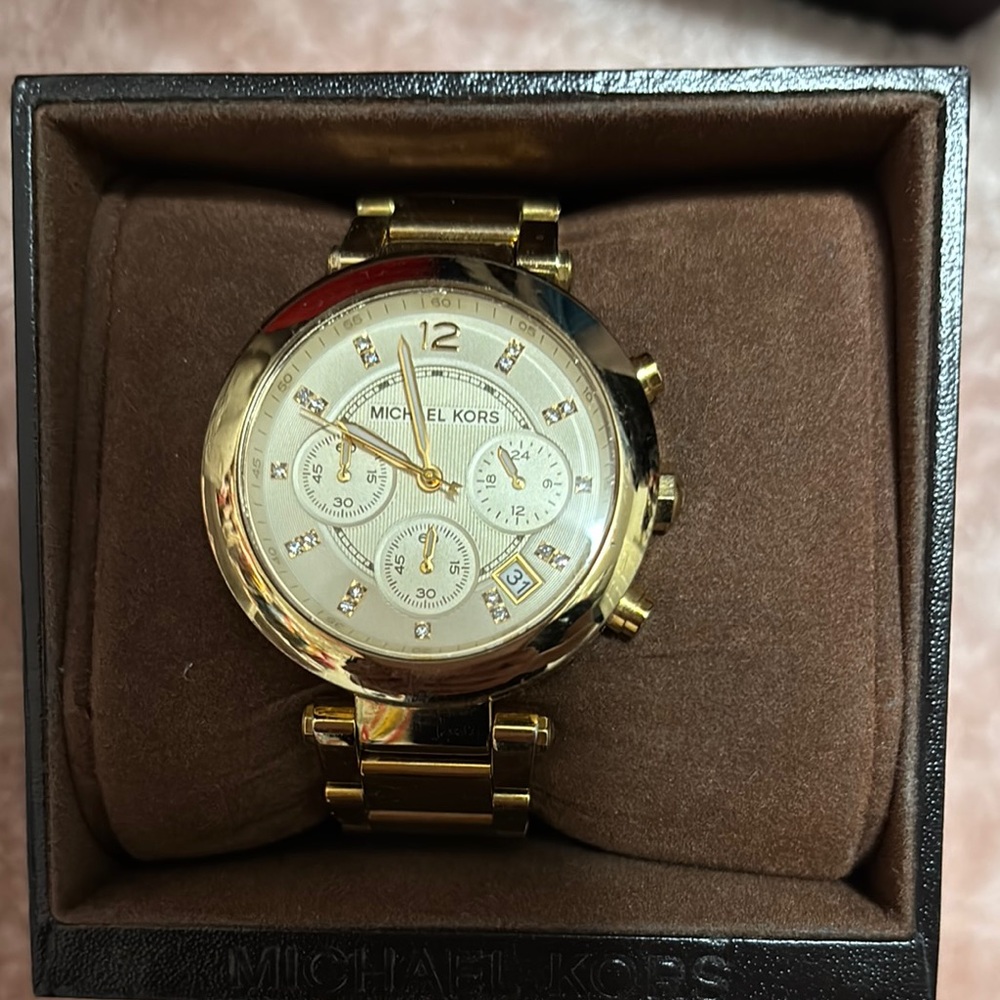 Michael Kors Gold Chronograph Watch